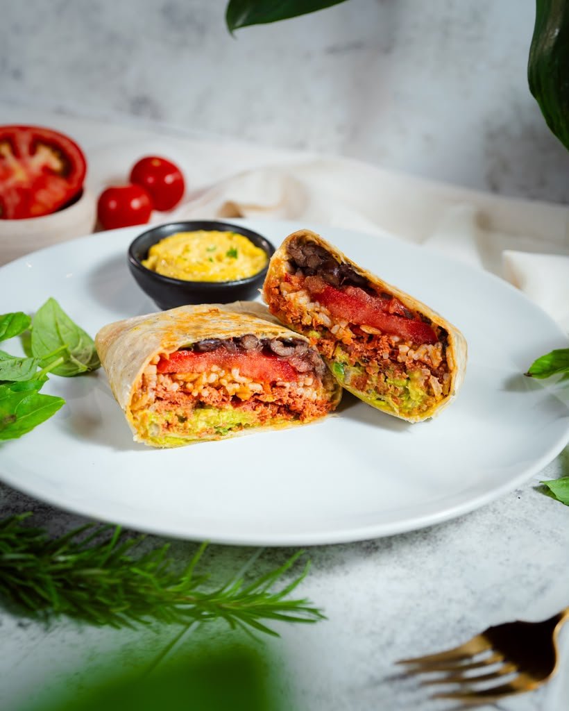 Vegan burrito from Plant Theory in Canggu, Bali